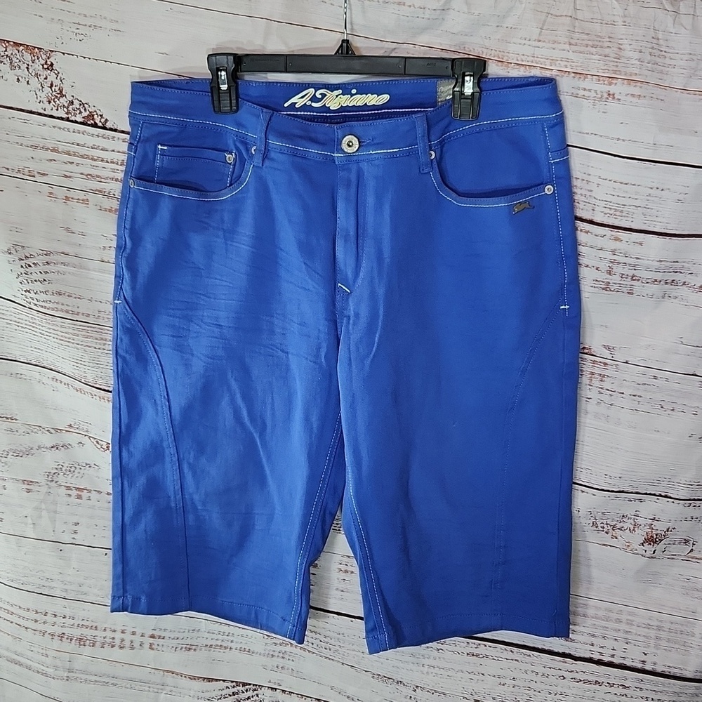 A.Tiziano men's twill 5 pocket shorts